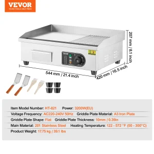 Electric Countertop Griddle