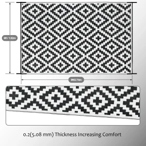 WESTTUNE 6x9ft Reversible Camping Mats